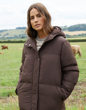 Load image into Gallery viewer, Women's Chocolate Maxi Puffer Jacket
