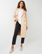 Load image into Gallery viewer, Women's Stone Double Breasted Trench Coat
