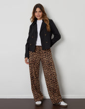 Load image into Gallery viewer, Women's Black Double Breasted Cropped Trench Coat
