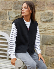 Load image into Gallery viewer, Women's Black Reversible Fleece Borg Gilet
