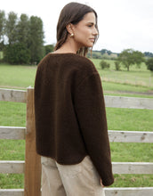 Load image into Gallery viewer, Women's Chocolate Fleece Borg Toggle Jacket
