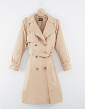 Load image into Gallery viewer, Women's Stone Double Breasted Trench Coat
